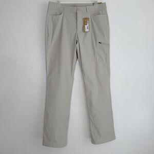 Eddie Bauer Rainier Pant Sz 10 Beige Straight Mid Rise Outdoor Gorpcore Granola